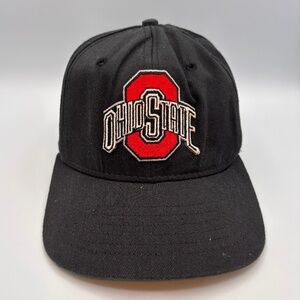 VTG University Square Ohio State Buckeyes O Logo Red/Black Small Snapback Hat